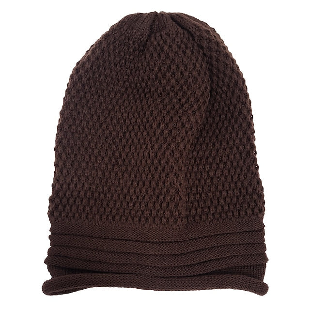 Women's Stylish Beanie Slouchy Knitted Pure Color Outdoor Comfort Winter Hat