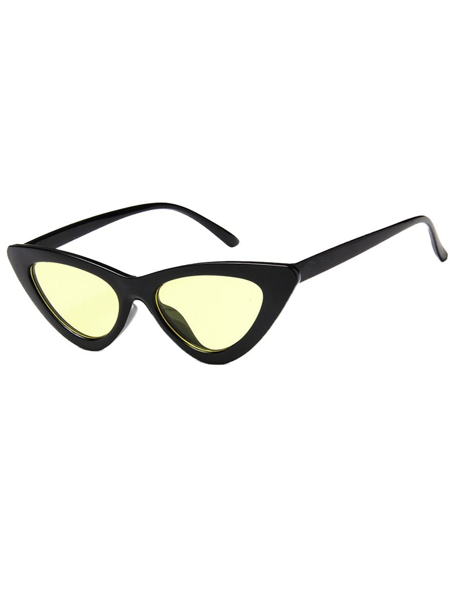 Women's Sunglasses Retro Triangle Tinted Lens Casual Cat Eye Sunglass