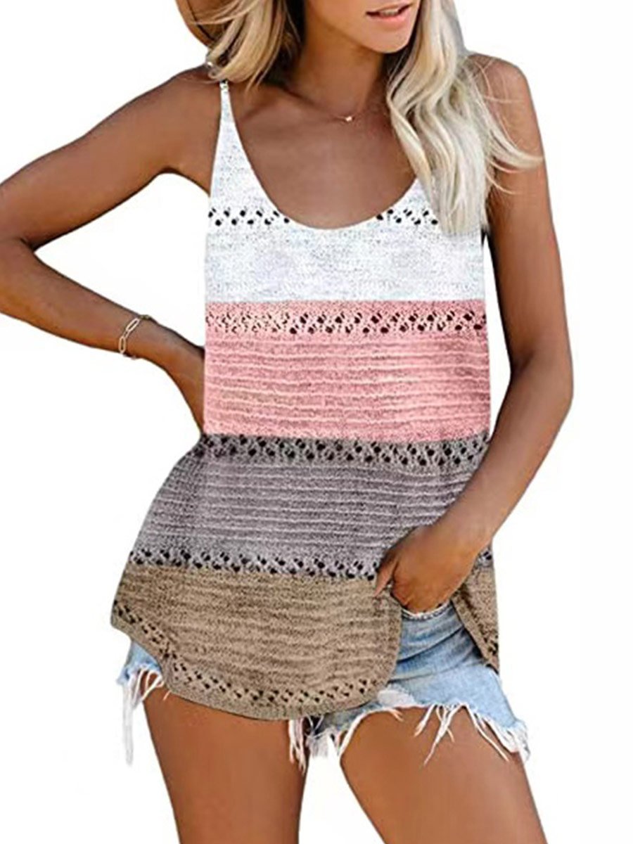 Women's Tops Loose Knit Sweater Plus Size Casual Sleeveless Camisole