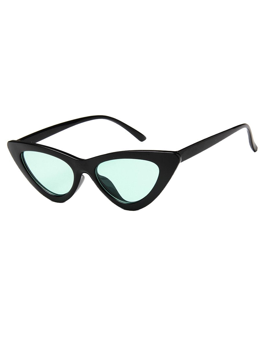 Women's Sunglasses Retro Triangle Tinted Lens Casual Cat Eye Sunglass