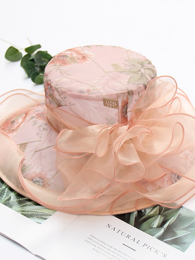 Women's Stylish Sun Hat Home Street Dailywear Embroidery Mesh Flower Hat