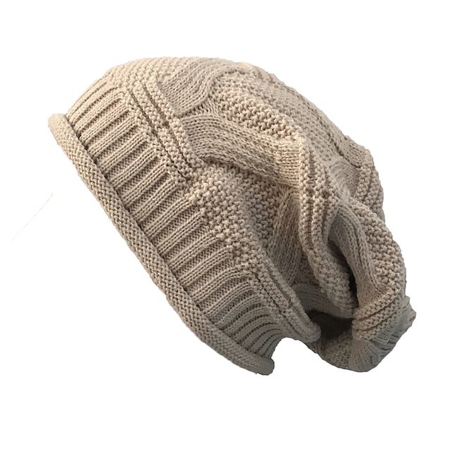 Women's Stylish Beanie Slouchy Street Dailywear Knitted Pure Color Winter Hat