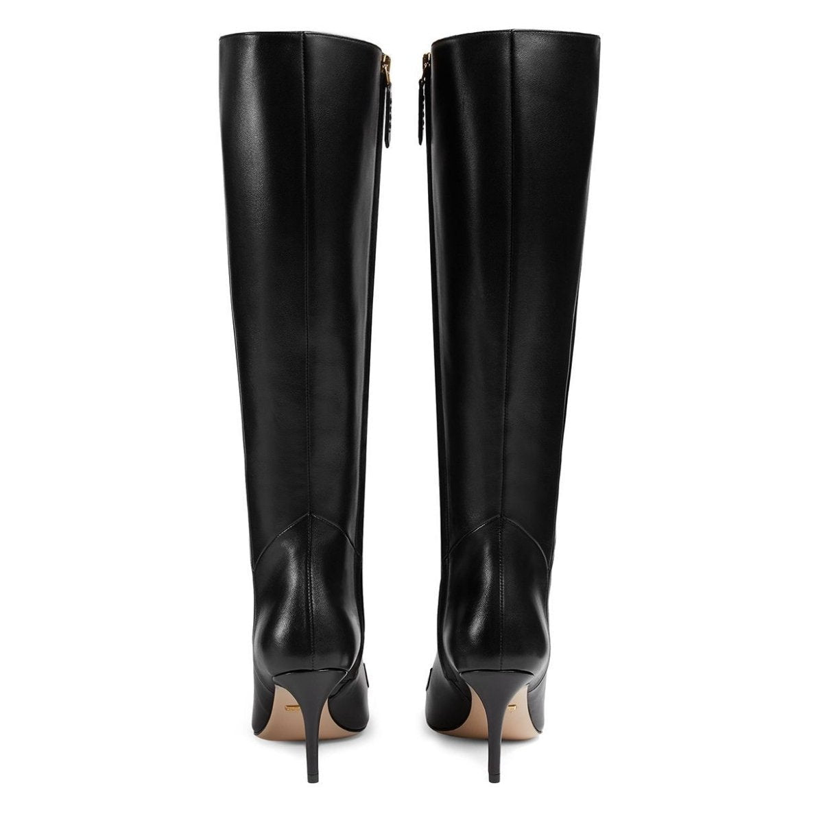 Zumi Black Leather High Boots