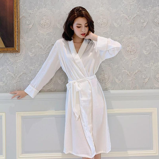 Women's Stretch-Knit Bamboo Kimono Robe