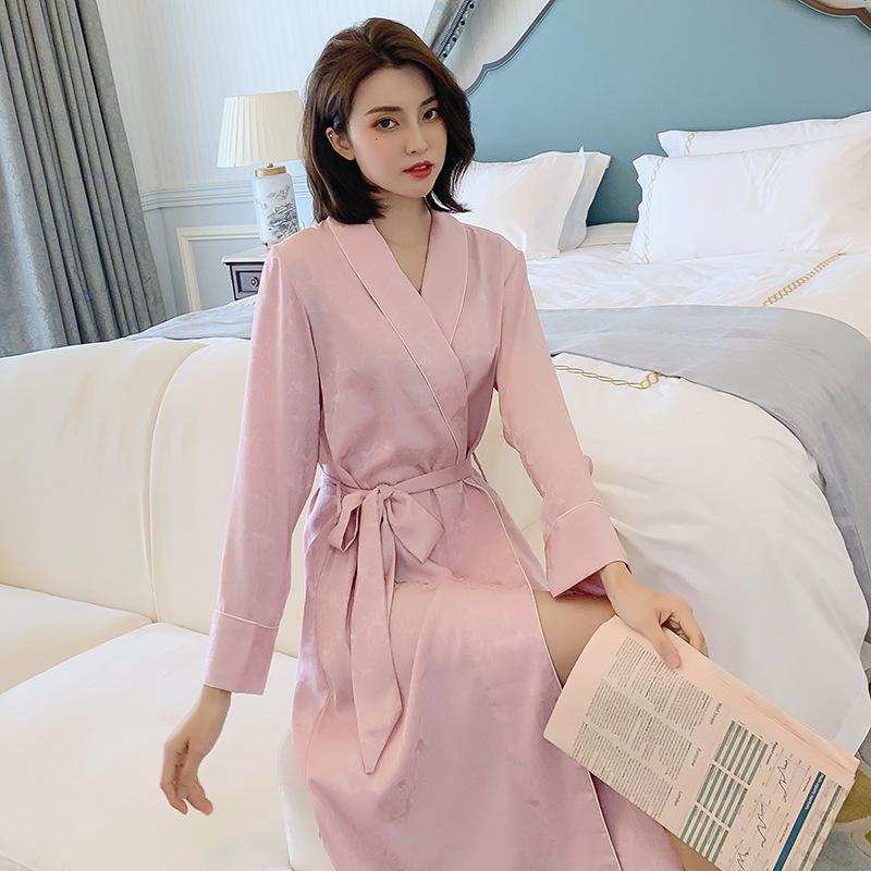 Women's Stretch-Knit Bamboo Kimono Robe