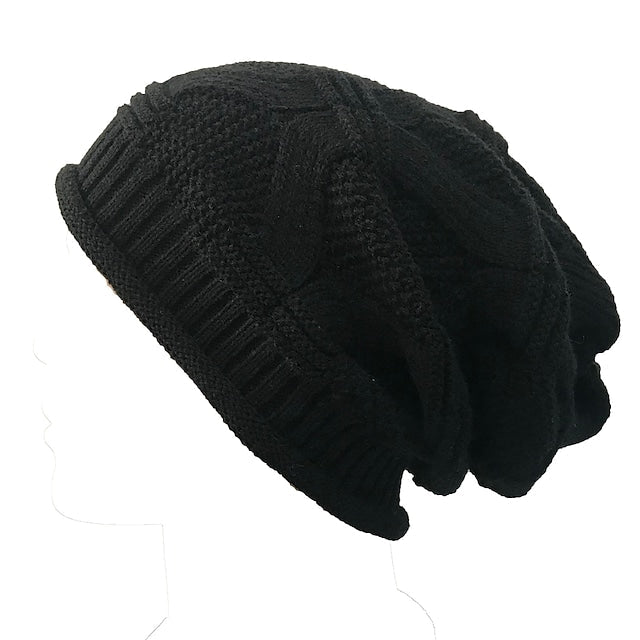 Women's Stylish Beanie Slouchy Street Dailywear Knitted Pure Color Winter Hat