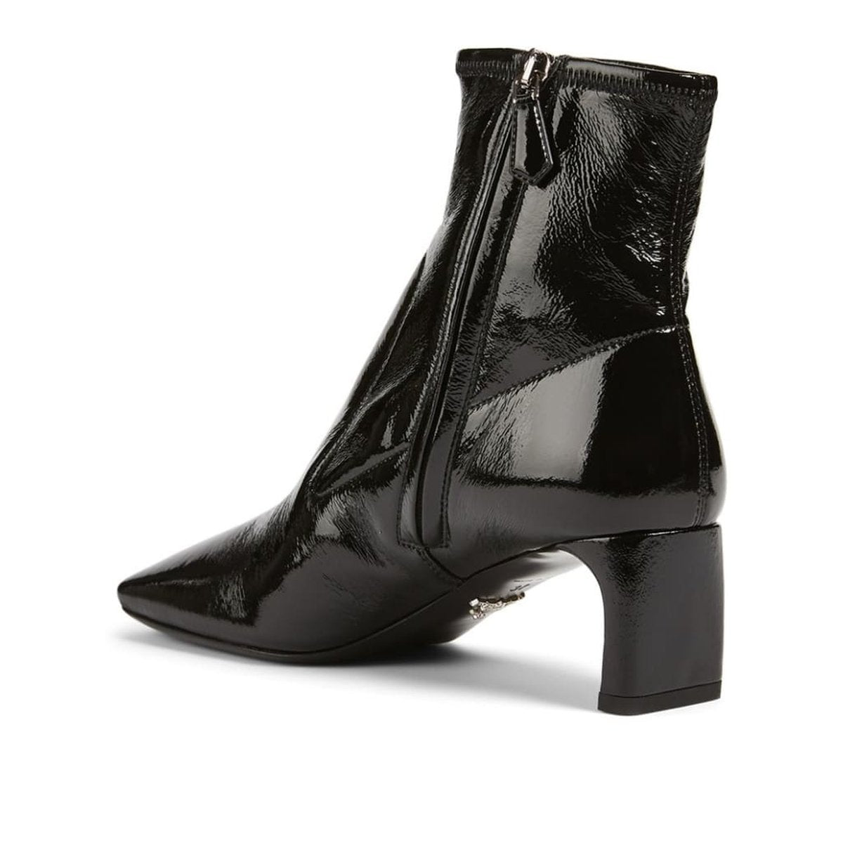 Тechnical Patent Leather Ankle Boots