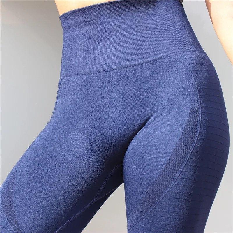 Workout seamless leggings - Obsession blue - High waisted