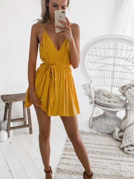 V-neck dress of women in summer - INS | Online Fashion Free Shipping Clothing, Dresses, Tops, Shoes