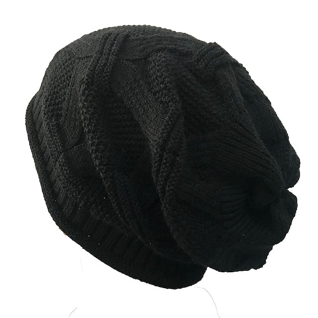 Women's Stylish Beanie Slouchy Street Dailywear Knitted Pure Color Winter Hat