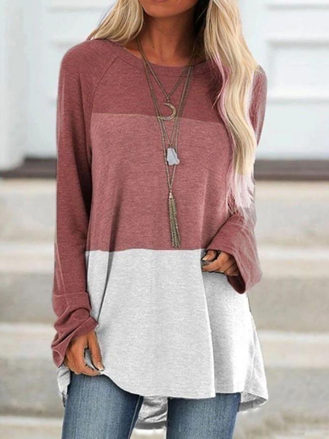 Womens Loose Round Neck T Shirt - INS | Online Fashion Free Shipping Clothing, Dresses, Tops, Shoes