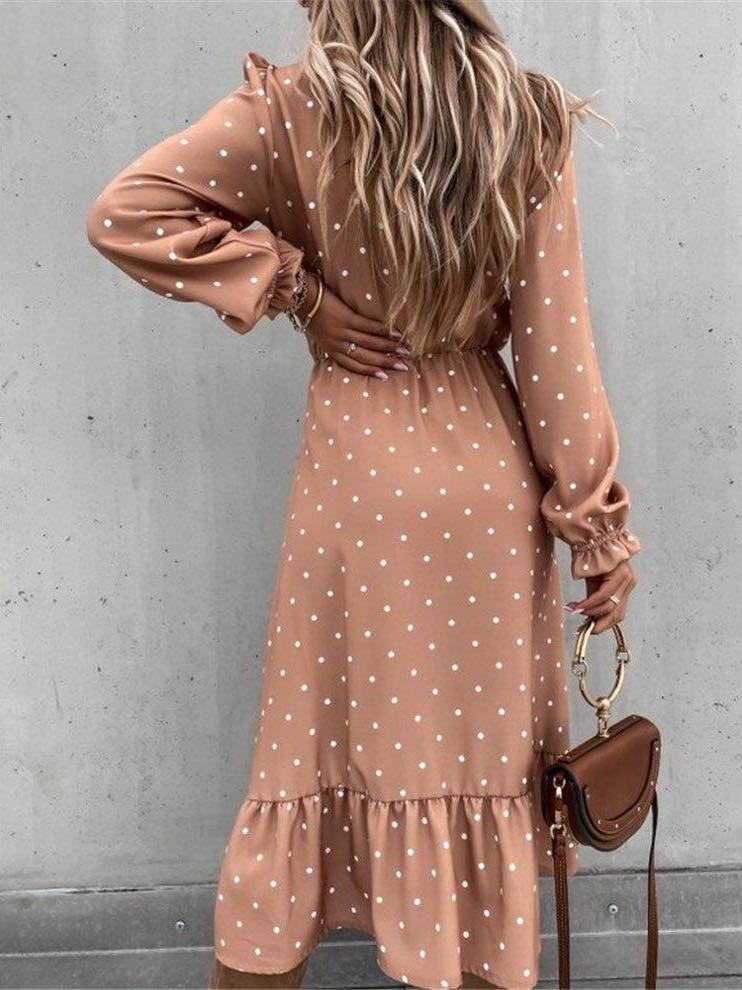 Women's Poly Dot Chiffon Elegant Dress - INS | Online Fashion Free Shipping Clothing, Dresses, Tops, Shoes