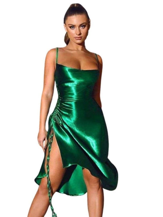 Women's Sleeveless Satin Party Dress - INS | Online Fashion Free Shipping Clothing, Dresses, Tops, Shoes