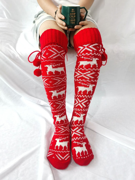 Women's Socks Christmas Elk In Tube Pile Pile Woolen Socks - Accs & Jewelry - INS | Online Fashion Free Shipping Clothing, Dresses, Tops, Shoes - 10-20 - 16/11/2021 - Accs & Jewelry