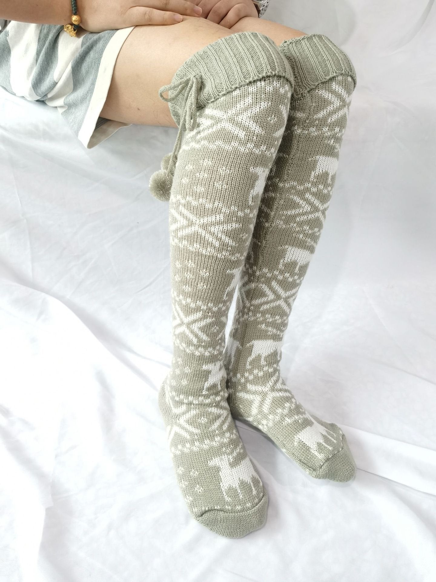 Women's Socks Christmas Elk In Tube Pile Pile Woolen Socks - Accs & Jewelry - INS | Online Fashion Free Shipping Clothing, Dresses, Tops, Shoes - 10-20 - 16/11/2021 - Accs & Jewelry