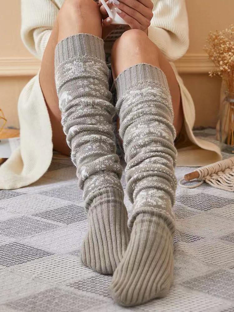 Women's Socks Christmas Elk Stockings Pile Pile Stockings Woolen Socks - Accs & Jewelry - INS | Online Fashion Free Shipping Clothing, Dresses, Tops, Shoes - 10-20 - 16/11/2021 - Accs & Jewelry