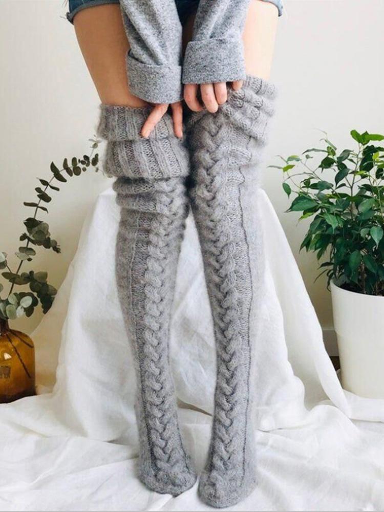 Women's Socks Pure Wool Over The Knee Long Tube Pile Socks - Accs & Jewelry - INS | Online Fashion Free Shipping Clothing, Dresses, Tops, Shoes - 10-20 - 16/11/2021 - Accs & Jewelry