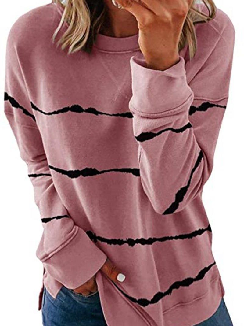 Women'S Striped Long Sleeved Sweatershirts - INS | Online Fashion Free Shipping Clothing, Dresses, Tops, Shoes