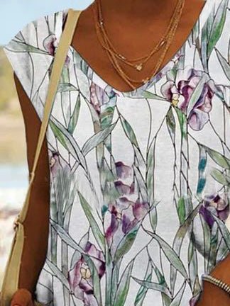 Women's Tank Tops Casual Botanical Print Sleeveless Tank Top - Tank Tops - Instastyled | Online Fashion Free Shipping Clothing, Dresses, Tops, Shoes - 08/07/2022 - 20-30 - color-light_green