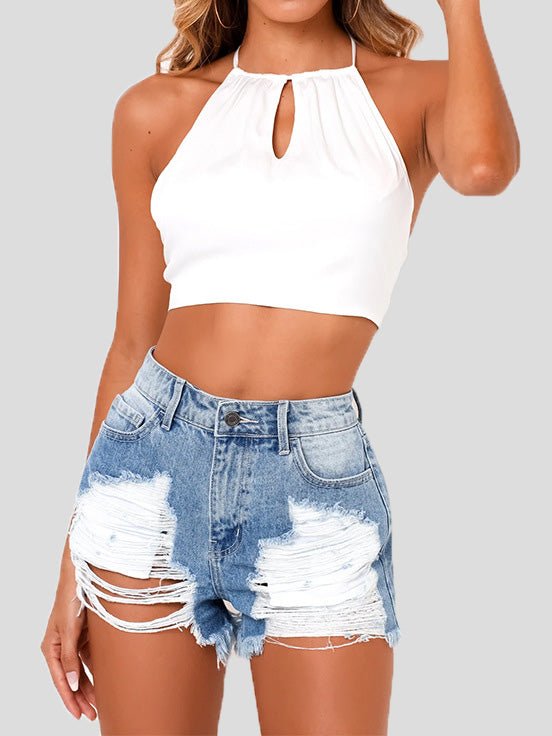 Women's Tank Tops Solid Bare Back Belted Tank Top - Tank Tops - Instastyled | Online Fashion Free Shipping Clothing, Dresses, Tops, Shoes - 20-30 - 29/03/2022 - color-coffee