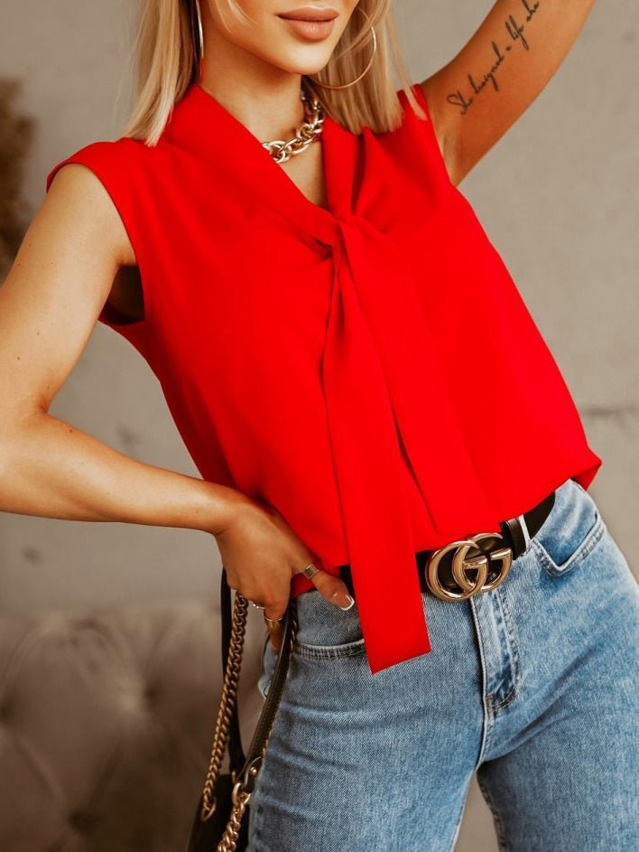 Women's Tank Tops Solid Belted Sleeveless Casual Tank Top - Tank Tops - Instastyled | Online Fashion Free Shipping Clothing, Dresses, Tops, Shoes - 09/06/2022 - Color_Blue - Color_Khaki