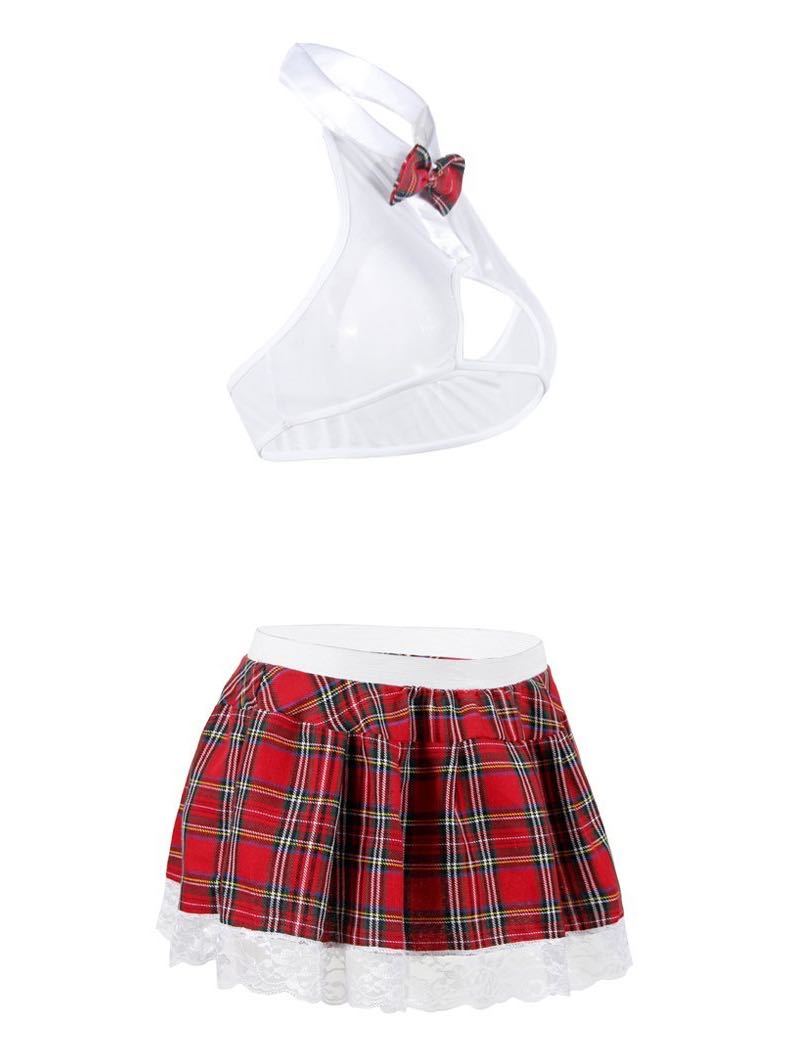 Women's Transparent Lingerie Ultra Short Plaid Skirt - INS | Online Fashion Free Shipping Clothing, Dresses, Tops, Shoes