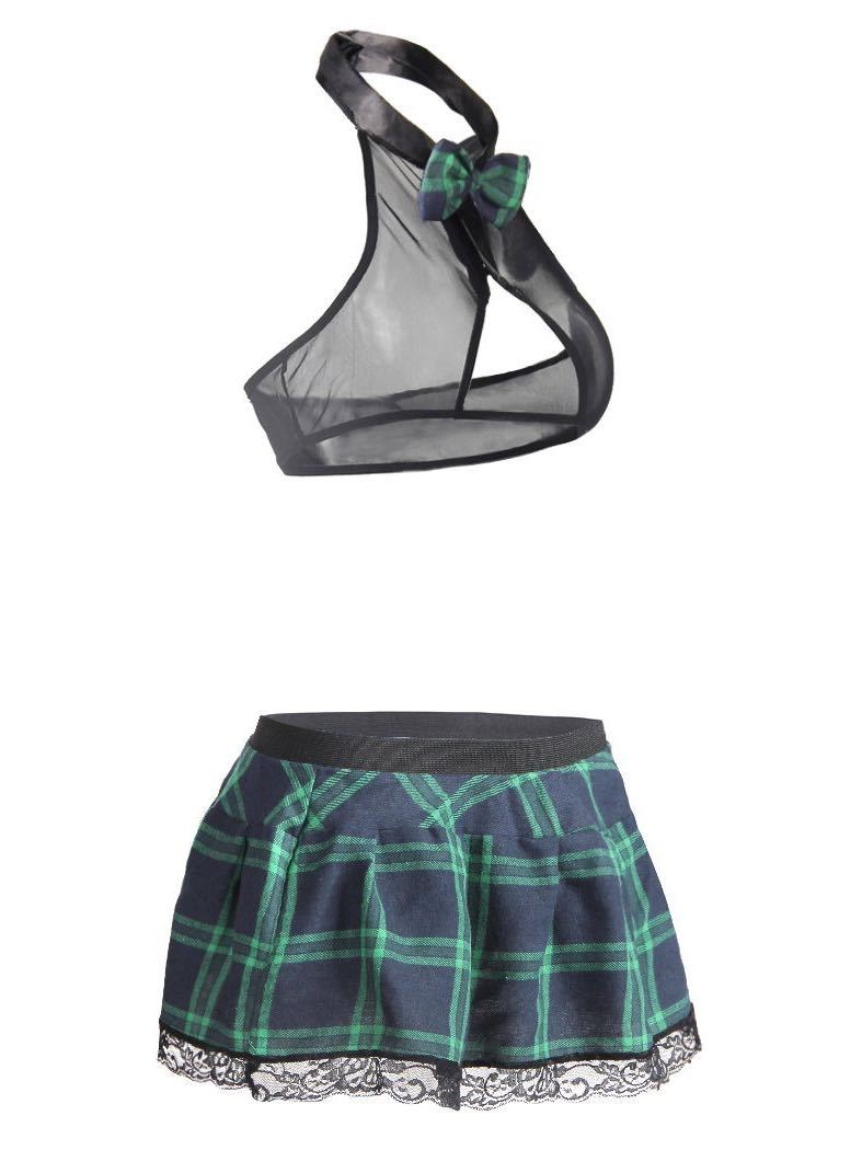 Women's Transparent Lingerie Ultra Short Plaid Skirt - INS | Online Fashion Free Shipping Clothing, Dresses, Tops, Shoes