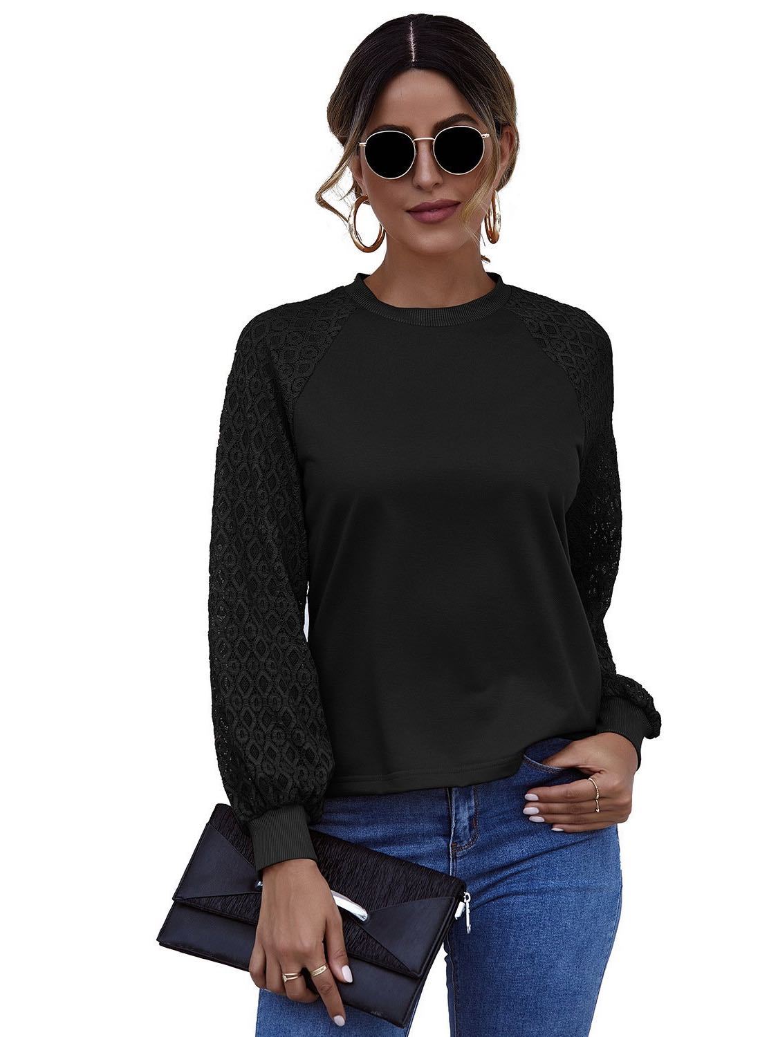 Women's Tulle Long Sleeves Shirt - INS | Online Fashion Free Shipping Clothing, Dresses, Tops, Shoes