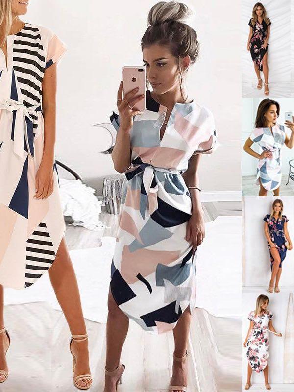 Women's V Neck Dress For Summer - INS | Online Fashion Free Shipping Clothing, Dresses, Tops, Shoes