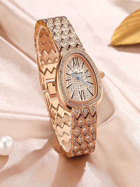 Women's Watches Diamond Drop Delicate Steel Band Waterproof Watch - Watches - Instastyled | Online Fashion Free Shipping Clothing, Dresses, Tops, Shoes - 24/03/2022 - All Accs & Jewelry - color-gold