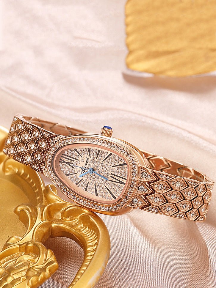 Women's Watches Diamond Drop Delicate Steel Band Waterproof Watch - Watches - Instastyled | Online Fashion Free Shipping Clothing, Dresses, Tops, Shoes - 24/03/2022 - All Accs & Jewelry - color-gold