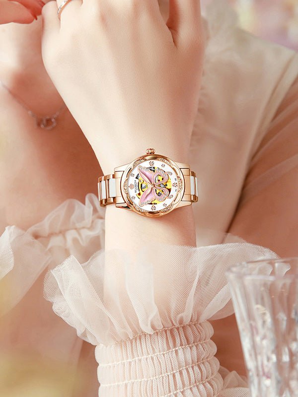 Women's Watches Fashion Butterfly Luminous Round Dial Watch - Watches - Instastyled | Online Fashion Free Shipping Clothing, Dresses, Tops, Shoes - 24/03/2022 - All Accs & Jewelry - color-blue