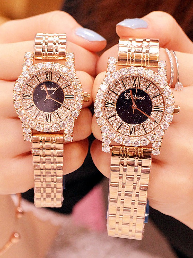 Women's Watches Fashion Full Diamond Waterproof Watch - Watches - Instastyled | Online Fashion Free Shipping Clothing, Dresses, Tops, Shoes - 24/03/2022 - All Accs & Jewelry - color-gold