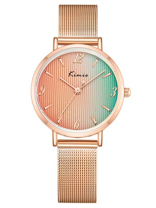 Women's Watches Fashion Gradient Steel Web Watch - Watches - Instastyled | Online Fashion Free Shipping Clothing, Dresses, Tops, Shoes - 23/03/2022 - All Accs & Jewelry - color-beige