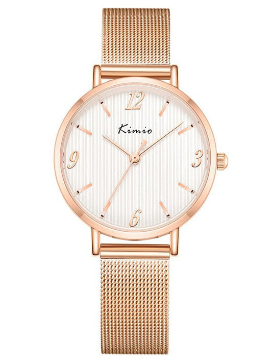 Women's Watches Fashion Gradient Steel Web Watch - Watches - Instastyled | Online Fashion Free Shipping Clothing, Dresses, Tops, Shoes - 23/03/2022 - All Accs & Jewelry - color-beige