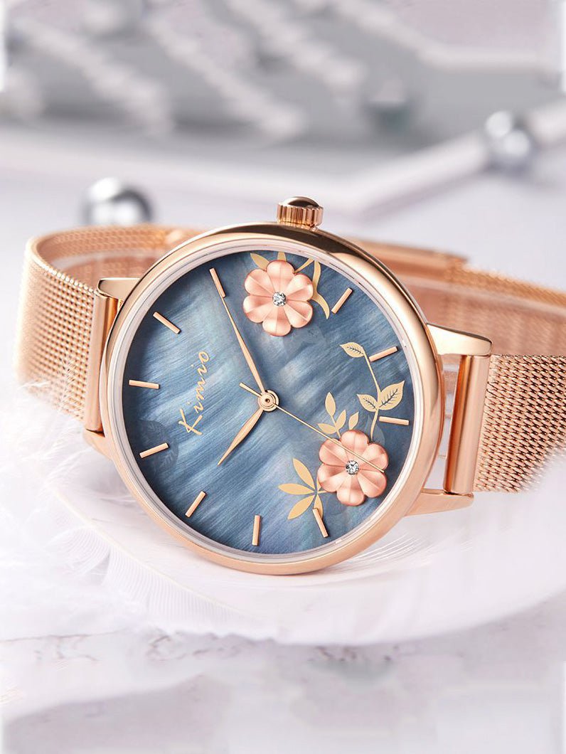 Women's Watches Floating Flower Diamond Simple Waterproof Watch - Watches - Instastyled | Online Fashion Free Shipping Clothing, Dresses, Tops, Shoes - 23/03/2022 - All Accs & Jewelry - color-black