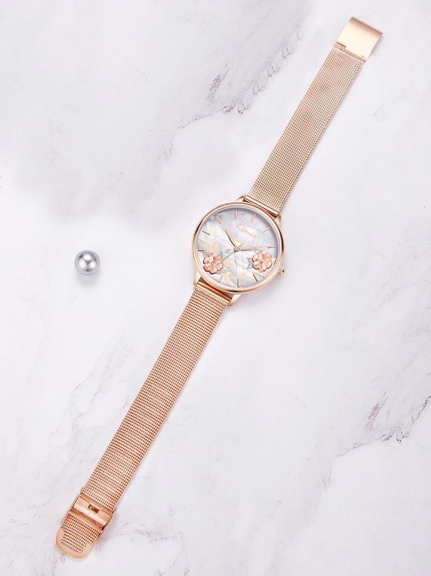 Women's Watches Floating Flower Diamond Simple Waterproof Watch - Watches - Instastyled | Online Fashion Free Shipping Clothing, Dresses, Tops, Shoes - 23/03/2022 - All Accs & Jewelry - color-black