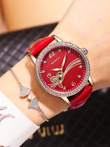 Women's Watches Note Diamond Fashion Waterproof Watch - Watches - Instastyled | Online Fashion Free Shipping Clothing, Dresses, Tops, Shoes - 24/03/2022 - All Accs & Jewelry - color-big_red