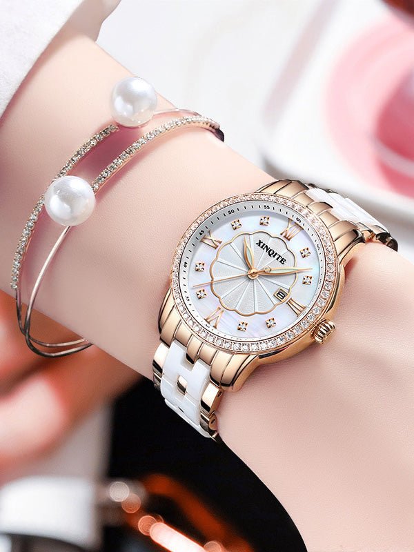 Women's Watches Simple Diamond Luminous Waterproof Watch - Watches - Instastyled | Online Fashion Free Shipping Clothing, Dresses, Tops, Shoes - 24/03/2022 - All Accs & Jewelry - color-gold