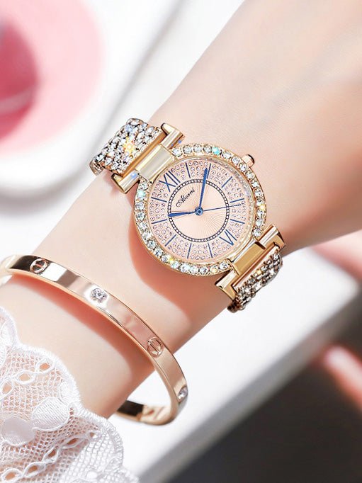 Women's Watches Simple Diamond-Studded Exquisite Waterproof Watch - Watches - Instastyled | Online Fashion Free Shipping Clothing, Dresses, Tops, Shoes - 24/03/2022 - All Accs & Jewelry - color-gold