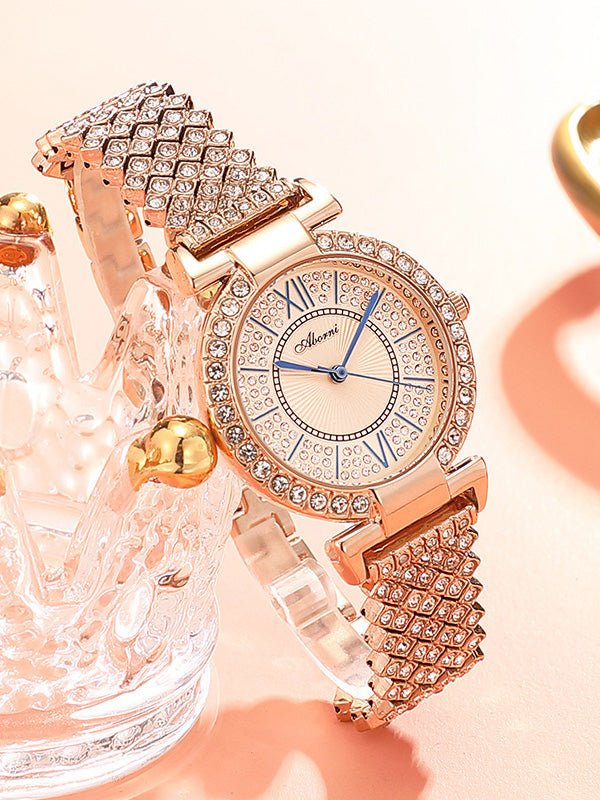 Women's Watches Simple Diamond-Studded Exquisite Waterproof Watch - Watches - Instastyled | Online Fashion Free Shipping Clothing, Dresses, Tops, Shoes - 24/03/2022 - All Accs & Jewelry - color-gold