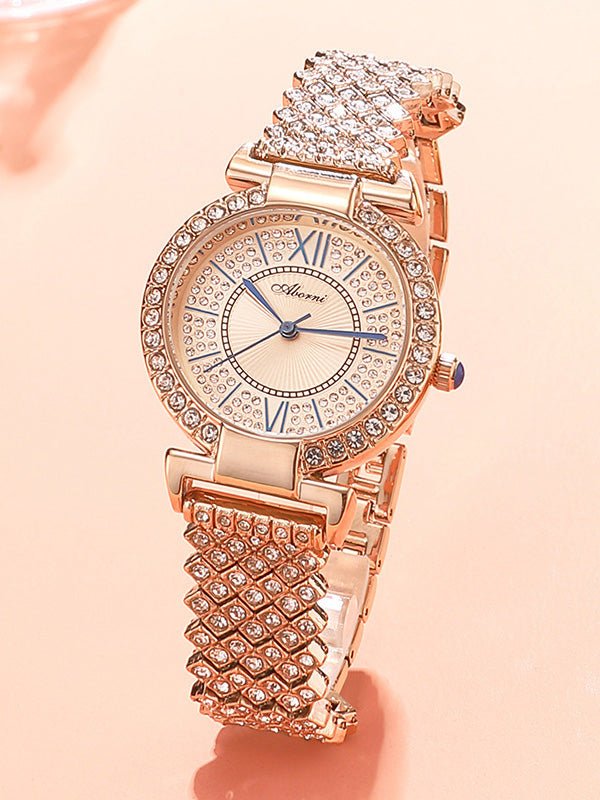 Women's Watches Simple Diamond-Studded Exquisite Waterproof Watch - Watches - Instastyled | Online Fashion Free Shipping Clothing, Dresses, Tops, Shoes - 24/03/2022 - All Accs & Jewelry - color-gold