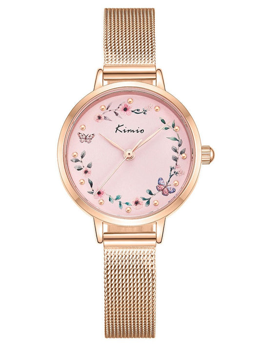 Women's Watches Simple Floral Print Strap Watch - Watches - Instastyled | Online Fashion Free Shipping Clothing, Dresses, Tops, Shoes - 23/03/2022 - All Accs & Jewelry - color-blue