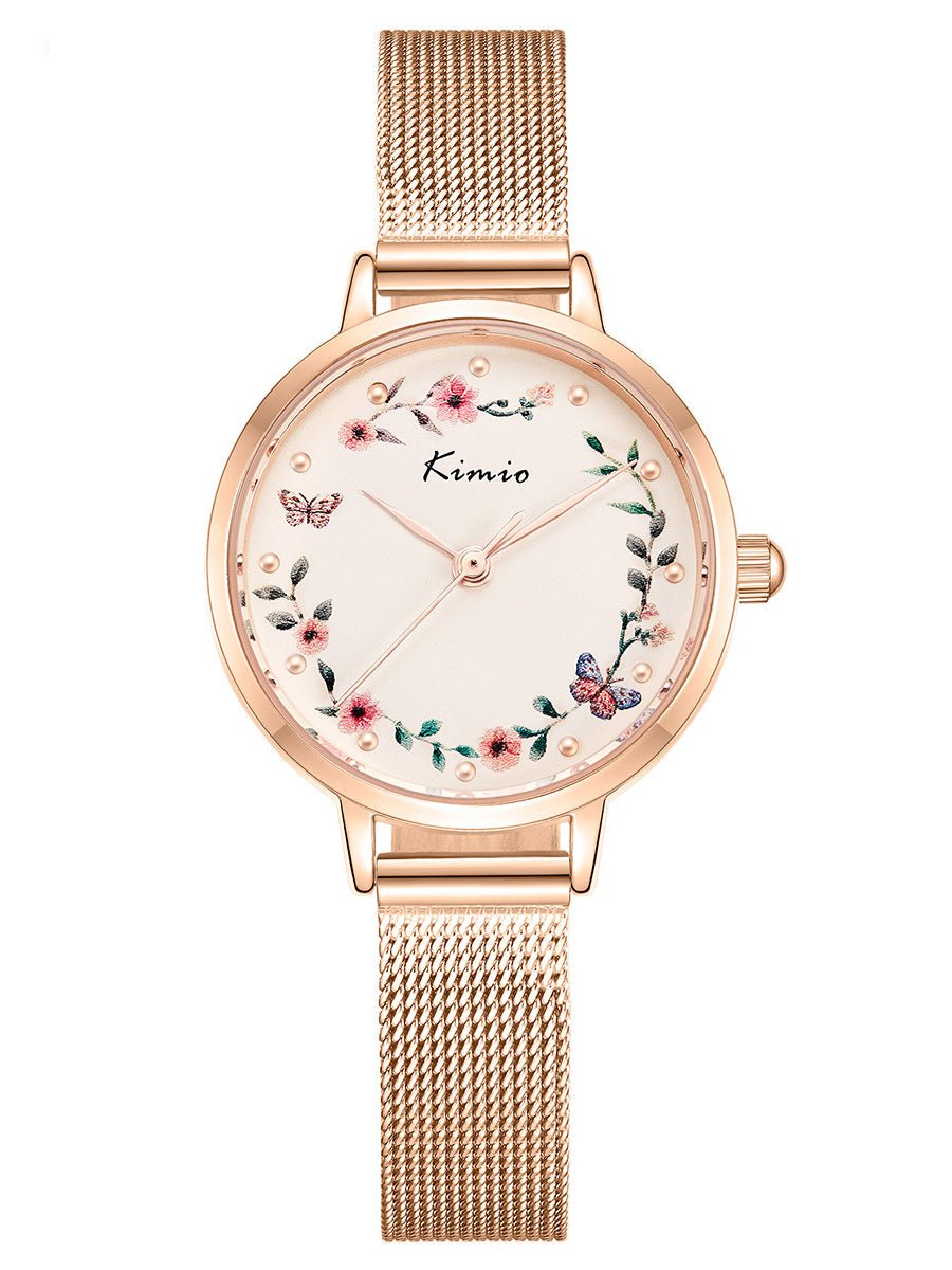 Women's Watches Simple Floral Print Strap Watch - Watches - Instastyled | Online Fashion Free Shipping Clothing, Dresses, Tops, Shoes - 23/03/2022 - All Accs & Jewelry - color-blue