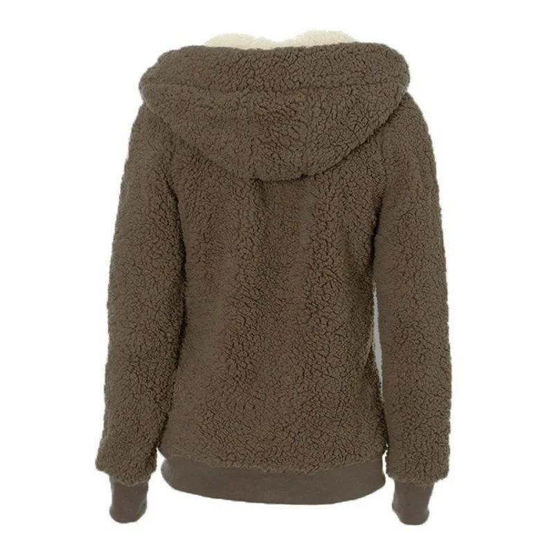 Womens Winter Warm Full Zip Long Sleeve Fleece Hoodie - INS | Online Fashion Free Shipping Clothing, Dresses, Tops, Shoes