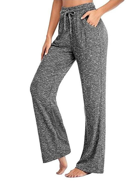 Women's Yoga Pants Casual Pants Wide Leg Pants - Pants - INS | Online Fashion Free Shipping Clothing, Dresses, Tops, Shoes - 12/05/2021 - Category_Pants - Color_Black