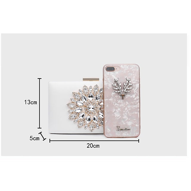 Women's Wedding Bags Crystals Rhinestone Floral Pattern Evening Bag