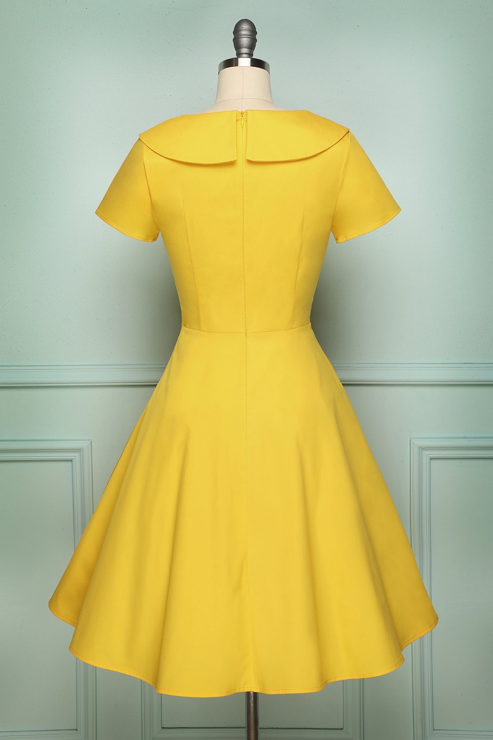 Yellow Button Dress