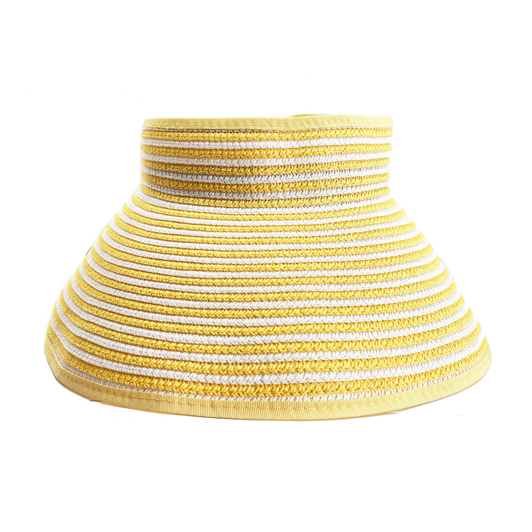 Wrap Up Visor - Yellow & White - Final Sale