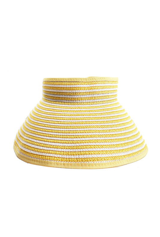 Wrap Up Visor - Yellow & White - Final Sale